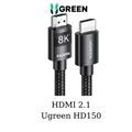 Cáp HDMI 2.1 Ugreen 40182 dài 5M - Hỗ trợ 8K@60Hz, HDR, eARC, băng thông 48Gbps 