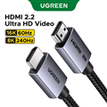 Cáp HDMI 2.2 UGREEN 2M 16K 96Gbps Vỏ Nhôm Cao Cấp Hỗ Trợ 16K@60Hz 8K@120Hz Chuẩn