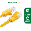 Cáp mạng Cat5e 1M Ugreen 11233 màu vàng cao cấp đầu đúc sẵn tốc độ cao