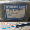 Cáp mạng speed link Cat5e UTP lõi Ourdoor lõi đồng có chống nhiễu dùng được ngoà