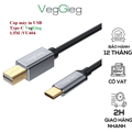 Cáp máy in USB Type C dài 1.5m VeGieg V-U404