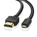 Cáp Micro HDMI to HDMI dài 2m Ugreen 30103, hỗ trợ 4K60Hz HDR