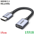 Cáp mở rộng tín hiệu HDMI 2.1 cho ra hình ảnh chuẩn 8K thương hiệu Ugreen 15518 