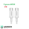 Cáp sạc, dữ liệu USB Type-C to USB Type-C dài 1M hỗ trợ PD 60W Ugreen 60518