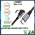 Cáp sạc nhanh 20W đầu USB 2.0 sang USB Type-C, cáp Ugreen 20538 chính hãng, cáp 