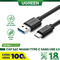 Cáp sạc nhanh 20W đầu USB C Type C - Lightning, cáp Ugreen 20883 chính hãng, cáp