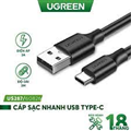 Cáp sạc nhanh 20W đầu USB C Type C - Lightning, cáp Ugreen 60117 chính hãng, cáp