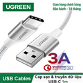 Cáp sạc nhanh 20W đầu USB C Type C - Lightning, cáp Ugreen 60131 chính hãng, cáp