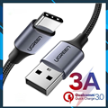 Cáp sạc nhanh 20W đầuUSB 2.0 sang USB Type-C, cáp Ugreen 60126 chính hãng, cáp s