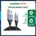 Cáp sạc nhanh 20W đầuUSB 2.0 sang USB Type-C, cáp Ugreen 60130 chính hãng, cáp s