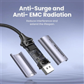 Cáp UGREEN USB-C sang DP 2.1 25864 Cao Cấp - Hỗ trợ 16K/30Hz, 3D, HDR, Dolby, Bă