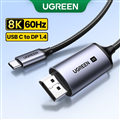 Cáp USB-C Thunderbolt to DisplayPort 1.4 Ugreen 25157 1M - Truyền hình ảnh 8K@60