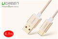 Cáp USB-C to USB 2.0 dài 0,5m màu Gold chính hãng Ugreen 20859 cao cấp