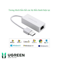 Cáp USB to Lan 2.0 cho Macbook, pc, laptop hỗ trợ Ethernet chính hãng Ugreen 202