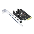 Card PCI-E to USB 3.0 VegGieg V-PC02 - Cạc mở rộng 4 cổng USB 3.0 cho máy tính b