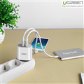 Củ sạc UGREEN 20384 2 cổng USB Wall Charger 3.4A EU (White)