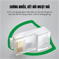 Đầu bấm, hạt mạng xuyên thấu Cat6 UTP VegGieg VE-011 chính hãng , Chuẩn Gigabit 
