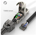 Đầu bấm mạng cat8 Zoerax chuẩn 40Gb không cần dùng Kìm bấm , hàng cao cấp