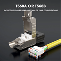 Đầu bấm mạng RJ45 Cat8 Zoerax không dùng kìm bấm chuẩn 200Hz tốc độ truyền tài 4