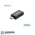 Đầu chuyển đổi USB Type-C to USB 3.0 (OTG) Ugreen 20808 cao cấp (Đen)