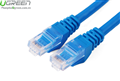 Dây mạng LAN Ethernet CAT6 1000Mbps UGREEN 11201- xanh Blue 1M