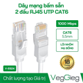 Dây Nhảy Mạng Bấm Sẵn 2 đầu RJ45 UTP CAT6 - V-E624