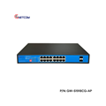 GNETCOM GW-S1918CG-AP - Switch PoE 16 Cổng Gigabit, Cấp Nguồn Ổn Định, Hiệu Suất