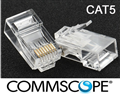 Hạt mạng, Đầu bấm mạng Cat5 UTP AMP/Commscope PN:6-554720-3 Chính hãng.