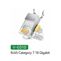 Hạt Mạng RJ45 CAT7 Veggieg V-E010 - Đầu Bấm Cao Cấp, Hỗ Trợ Tốc Độ 10Gbps, Dành 
