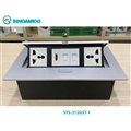 Hộp Ổ Điện Âm Bàn Sinoamigo STS-212GST-1 - 5 Modules, Hợp Kim Nhôm Cao Cấp, Chín