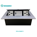 Hộp Ổ Điện Âm Bàn Sinoamigo STS-212GST-1 - 5 Modules, Hợp Kim Nhôm Cao Cấp, Chín