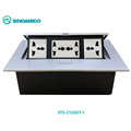 Hộp Ổ Điện Âm Bàn Sinoamigo STS-212GST-1 - 5 Modules, Hợp Kim Nhôm Cao Cấp, Chín