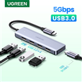 Hub chuyển đổi đầu nối từ USB Type-C sang 4 cổng UBB 3.0+ 1 Cổng sạc nhanh Type 