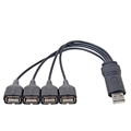 Hub USB 2.0 DTECH DT-3020 | Bộ Chia 4 Cổng USB Có Dây Dời