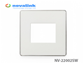 Mặt nạ wallplate vuông 2 ( đôi ) dùng cho nhân mạng, thoại, HDMI, USB Novalink N