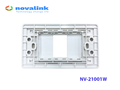 Mặt wallplate 1 cổng Novalink NV-21001W  lắp module mạng HDMI USB VGA