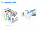 Nhân Ổ Cắm Mạng Cat6 Âm Tường Novalink CC-04-00231 Chính Hãng Chuẩn Gigabit RJ45