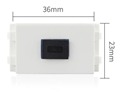 Nhân ổ cắm quang âm tường chuẩn SC/ UPC lắp cho mặt Panasonic
