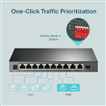 Switch chia mạng 10-Port Gigabit Desktop Switch with 8-Port PoE+, Switch TL-SG12