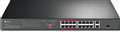 Switch chia mạng 16-Port 10/100 Mbps + 2-Port Gigabit Rackmount Switch with 16-P