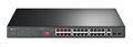 Switch chia mạng 24-Port 10/100Mbps + 2-Port Gigabit Unmanaged PoE+ Switch TL-SL