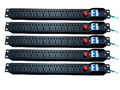 Thanh Nguồn PDU 12 Cổng Có Aptomat, Đèn Báo - 53cm, Chuẩn Rack 12U