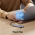 Ugreen 15395 - Hub Type-C 2 USB-A 3.0 & 2 USB-C chính hãng