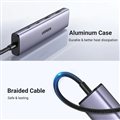 Ugreen 15395 - Hub Type-C 2 USB-A 3.0 & 2 USB-C chính hãng