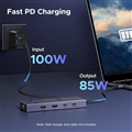 Ugreen hub chuyển đổi 7 in 1 Type-C 8k30Hz, 1 USB-c,1HDMi,1Display, 1 USB A5Gb, 