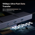UGREEN Revodok Pro 6 in 1 USB C Hub Gigabit Ethernet Adapter with 4K 60Hz HDMI, 