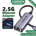 USB Type-C to Lan RJ45 2.5Gbs Ugreen Bộ Chuyển Đổi Usb c Tốc Độ Cao 2500mbps Cho