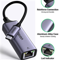 USB Type-C to Lan RJ45 2.5Gbs Ugreen Bộ Chuyển Đổi Usb c Tốc Độ Cao 2500mbps Cho