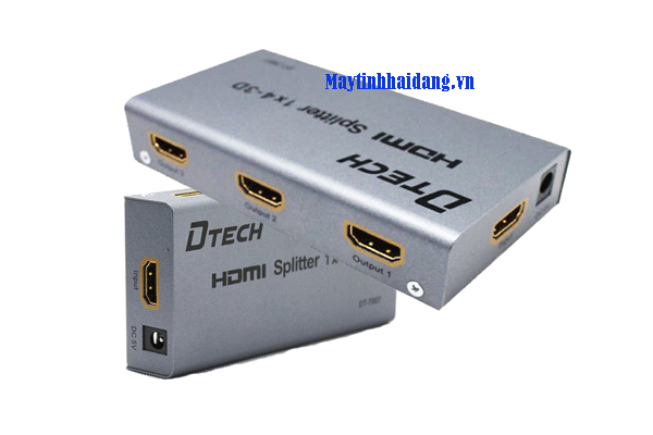 Bộ chia HDMI 1-4 Dtech  DTECH DT-7007