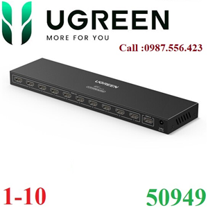 Bộ chia HDMI 1 ra 10 cổng v1.4 hỗ trợ 4K@30Hz Ugreen 50949 cao cấp